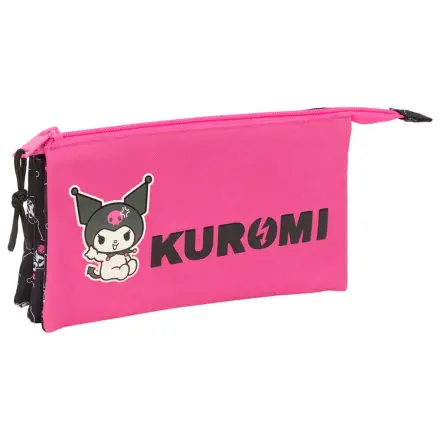 Hello Kitty Kuromi triple pencil case product photo