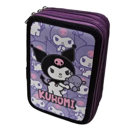 Hello Kitty Kuromi triple pencil case termékfotója