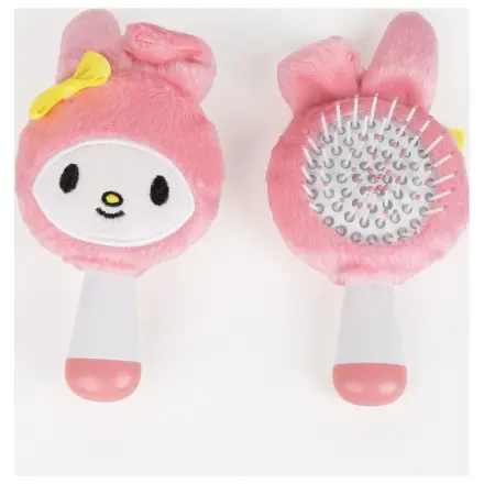 Hello Kitty Melody Mini Plush Hairbrush Comb 13 cm product photo