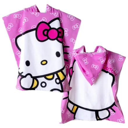 Hello Kitty microfiber poncho towel product photo