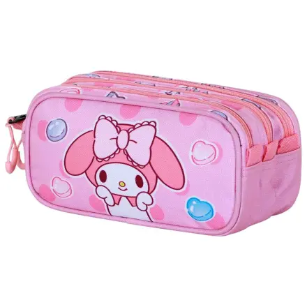 Hello Kitty My Melody triple pencil case product photo