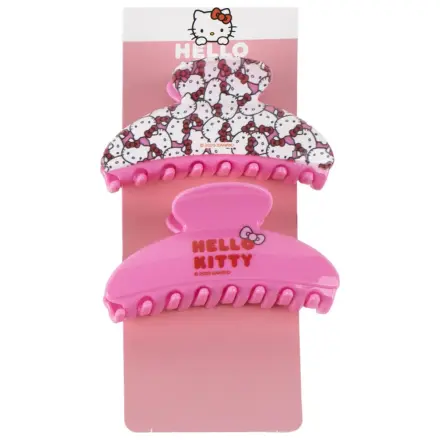 Hello Kitty Pink Hair Clip Set, 2 pieces product photo
