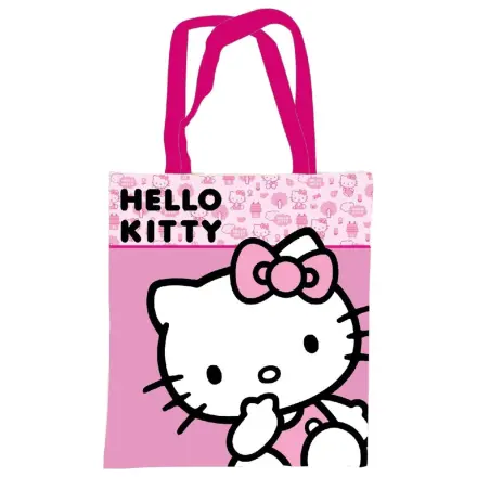 Hello Kitty Pink Canvas Shopping Bag, Tote Bag 44 cm product photo