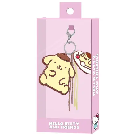 Hello Kitty Pompompurin charm keychain product photo