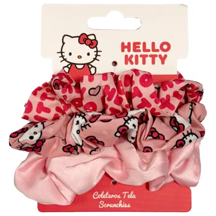 Hello Kitty Scrunchie Hair Tie Set 3-Piece product photo