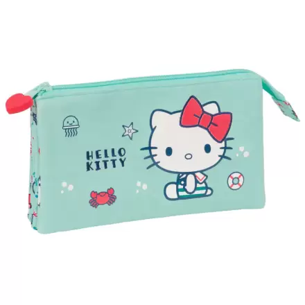 Hello Kitty Sea Lovers triple pencil case termékfotója