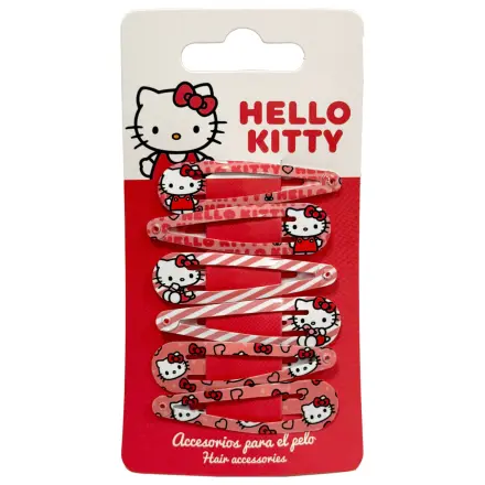 Hello Kitty Sweet Hair Clip Set 6 Pieces product photo
