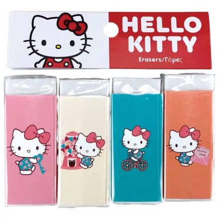 Hello Kitty Sweetheart Eraser Set 4 Pieces product photo