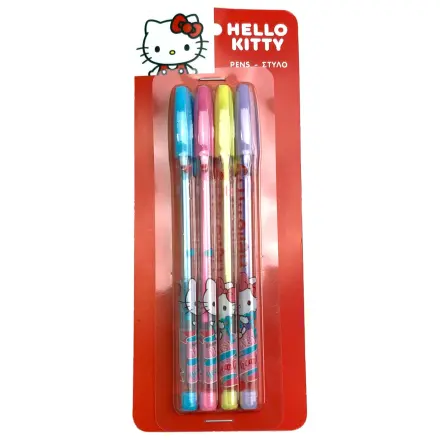 Hello Kitty Sweetheart Colored Pen Set 4 pcs product photo