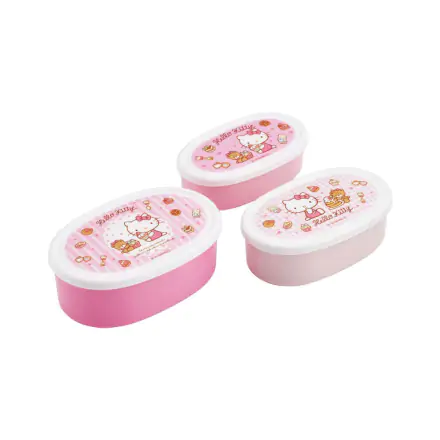 Hello Kitty Set of 3 Lunch Box Sweety pink termékfotója