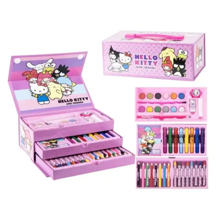 Hello Kitty colouring stationery case product photo