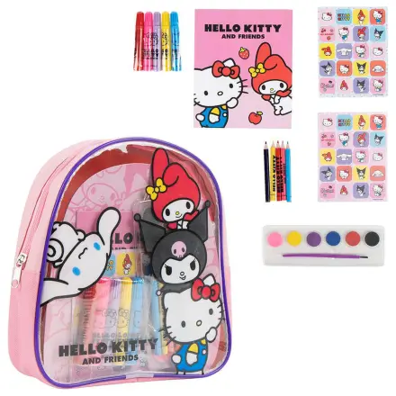 Hello Kitty backpack stationery set product photo