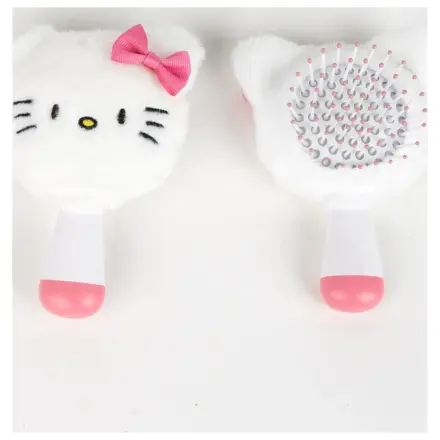 Hello Kitty White mini plush hairbrush, comb 13 cm product photo