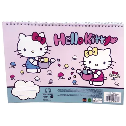 Hello Kitty World A4 Spiral Sketchbook, 30 Sheets product photo