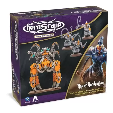 Heroscape Expansion Revna's Rebuke: Iron Lich Viscerot and Necrotech Wraithriders Army *English Version* product photo