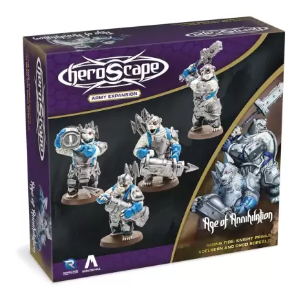 Heroscape Expansion Rising Tide - Knight Primus Adelbern & Ordo Borealis Army *English Version* product photo