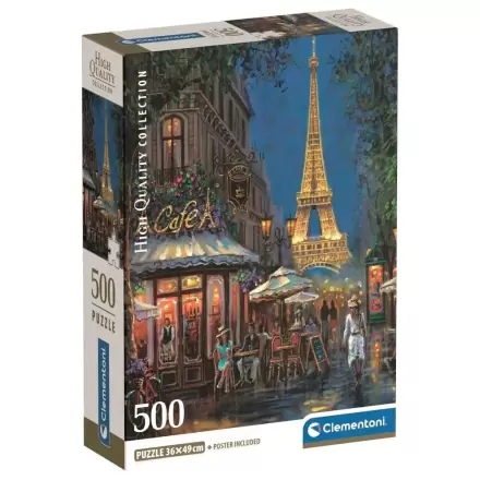 High Quality Night at the Eiffel Cafe puzzle 500pcs product photo