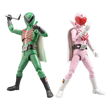 Himitsu Sentai Gorenger Hero Action Figures Momorenger & Midorenger 17 cm product photo