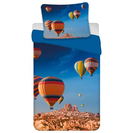 Hot Air Balloon Over the Horizon Duvet Cover product photo