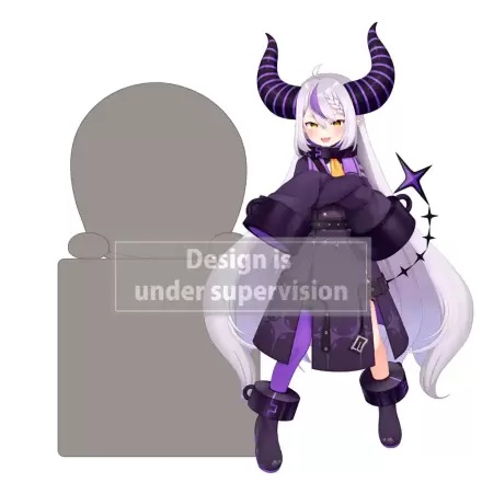 Hololive Production Hikkake PVC Statue La+ Darknesss 10 cm product photo