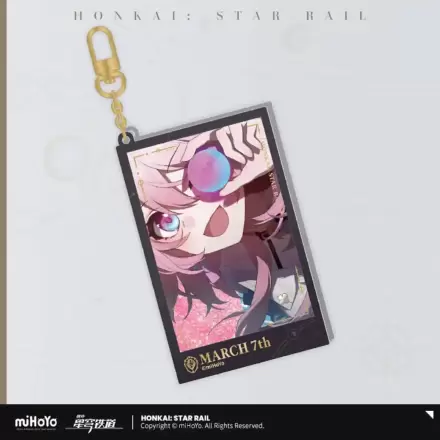 Honkai: Star Rail Countdown Departure Series Acrylic Keychain March 7th Glitter 9 cm product photo
