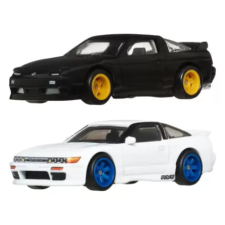 Hot Wheels Premium Car Culture Diecast Vehicle 2-Pack 1/64 '96 Nissan 180SX Type X & Nissan SilEighty product photo