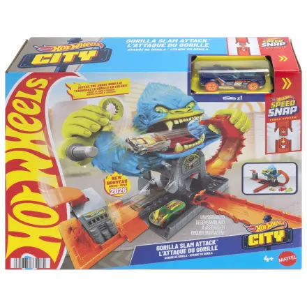 Hot Wheels City Gorilla Slam Attack playset product photo