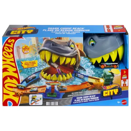 Hot Wheels City Shark Chomp Beach playset product photo