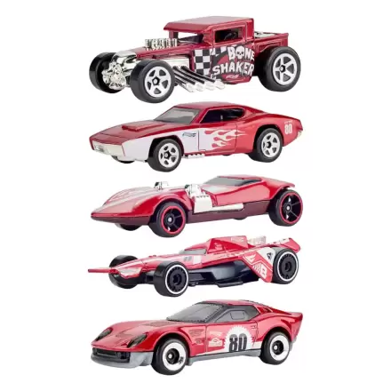 Hot Wheels Diecast Vehicle 5-Pack 1/64 80th Anniversary product photo