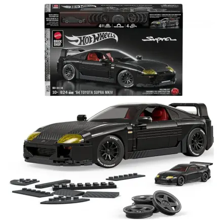 Hot Wheels Elite Mattel Brick Shop Building Set 1/16 '94 Toyota Supra MKIV product photo