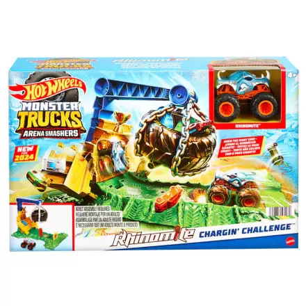 Hot Wheels Monster Trucks Arena Smashers Rhinomite Chargin Challenge termékfotója