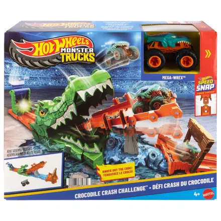 Hot Wheels Monster Trucks Cocodrile Crash Challenge playset product photo