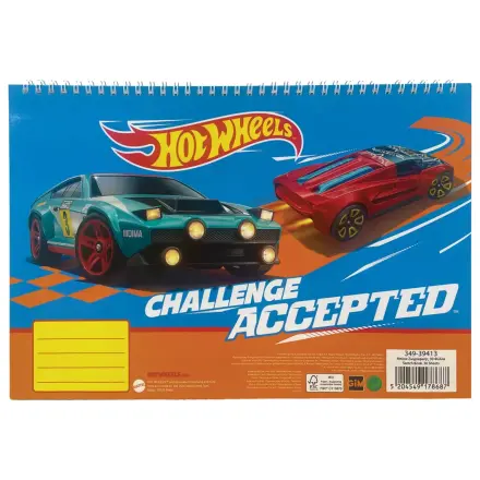 Hot Wheels Runner A/4 Spiral Sketchbook, 30 Sheets product photo