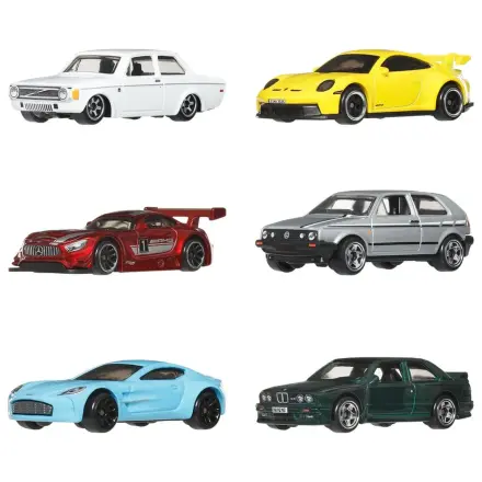 Hot Wheels Silver Series Die-Cast Vehicle 6-Pack 1/64 Euro Style product photo