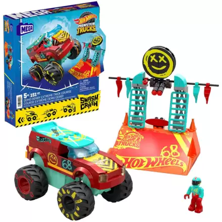 Hot Wheels Smash & Crash Demo Derby Extreme Trick Course MEGA Construx product photo