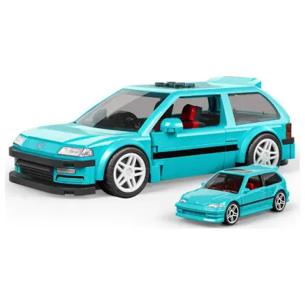Hot Wheels Speed Series Mattel Brick Shop Building Set 1/32 Custom ’90 Honda Civic EF product photo