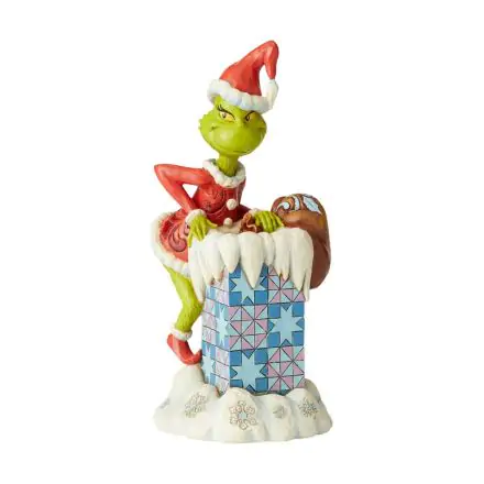 How the Grinch Stole Christmas Statue Grinch Climbing in the Chimney by Jim Shore 23 cm product photo