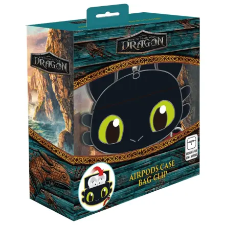 How to Train Your Dragon Toothless 3D Foam AirPods Case Bag Clip product photo