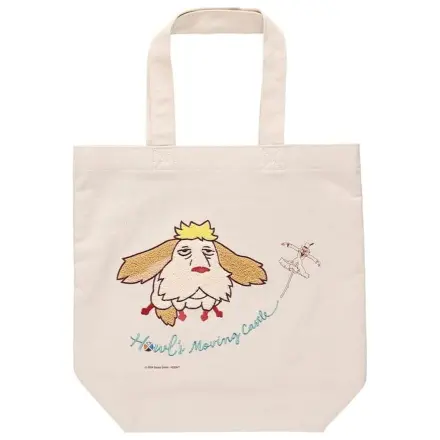 Howl's Moving Castle Tote Bag Embroidery Canvas Flying Heen product photo