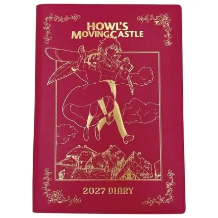 Howl's Moving Castle Diary Hauru & Sophie red gold foil product photo