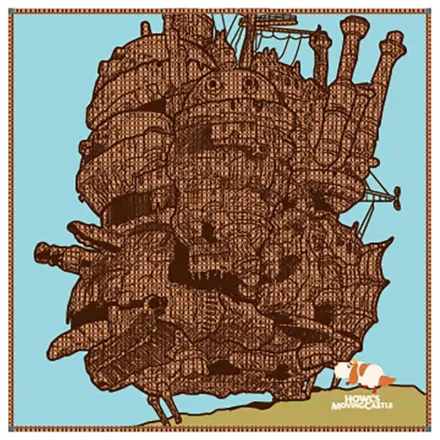 Howl´s Moving Castle Imabari Handkerchief Hauru's Castle 40 x 40 cm   product photo