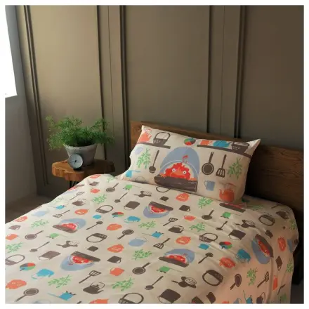 Howl’s Moving Castle Natsu Duvet Set Cook with Calcifer product photo