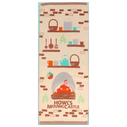Howl’s Moving Castle Natsu Towel Cook with Calcifer 34 x 80 cm product photo