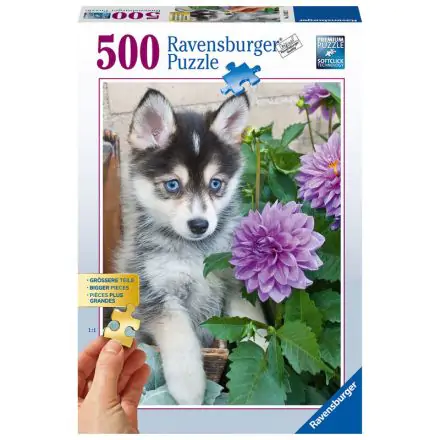 Husky puppy puzzle 500pcs product photo