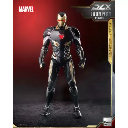 Infinity Saga DLX Action Figure 1/12 Iron Man Mark 50 (Black X Gold) 17 cm termékfotója