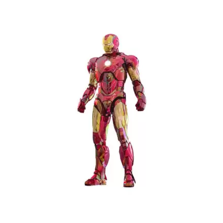 Iron Man Movie Masterpiece Diecast Action Figure 1/6 Iron Man Mark VI (Fractal Armor) Hot Toys Exclusive 33 cm product photo