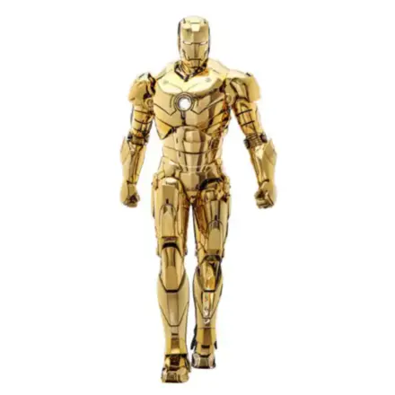 Iron Man Movie Masterpiece Diecast Action Figure 1/6 Iron Man Mark III (Gold Color Version) Hot Toys Exclusive 33 cm product photo