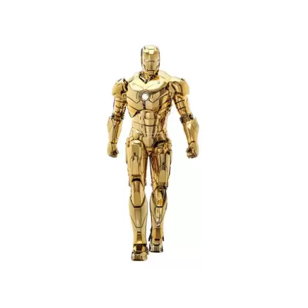 Iron Man Movie Masterpiece Diecast Action Figure 1/6 Iron Man Mark III (Gold Color Version) Hot Toys Exclusive 33 cm product photo
