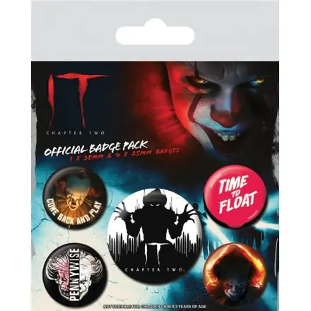 It Chapter Two Pin-Back Buttons 5-Pack Clown product photo