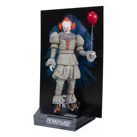 It: Welcome to Derry Movie Maniacs PVC Statue Pennywise (Gold Label) 16 cm product photo